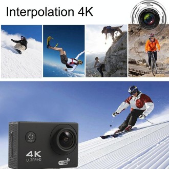 F60 2.0 inch Screen 170 Degrees Wide Angle WiFi Sport Action Camera Camcorder with Waterproof Housing Case, Support 64GB Micro S