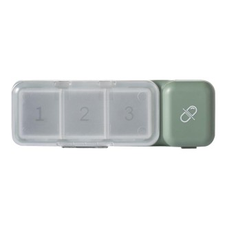 TR017 Portable Medicine Cutter Portable Mini 7 Days Sealed Separate Medicine Box(Green)