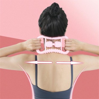 Open Shoulder Beauty Back Yoga Ring Pilates Ring Leg Waist Neck Massager(Pink)