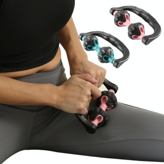 Hand-Held Roller Massager Fitness Muscle Relaxation Massage Stick(Blue)