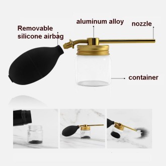 Hair Building Fiber Spray Applicator Hair Sprays Nozzle Pump Tool(Golden)