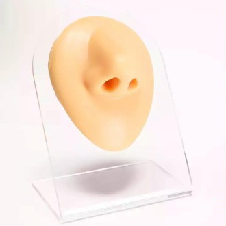 Simulation Facial Features Silicone Model Practice Display Props, Style:Nose(Flesh Color)