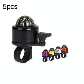 5pcs Bicycle Bell Mountain Bike Compass Aluminum Alloy Bell Riding Equipment Accessories, Random Color Delivery