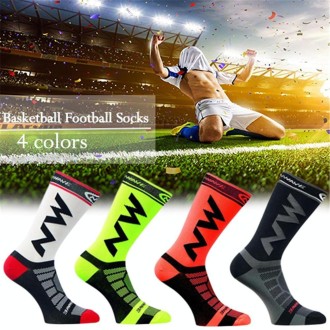 Breathable Quick Drying Nylon Bicycle Riding Cycling Socks Sports Socks(Black)