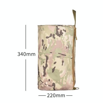 6L Outdoor Hiking and Camping Sundries Storage Bag Multifunctional Sports Waist Bag(Ink Camouflage)