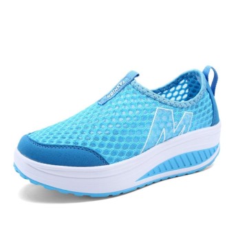 Women Swing Casual Sneakers Comfortable Sport Height Increasing Shoes, Size: 40(Blue)