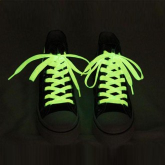 1 Pair Noctilucent Shoelaces, Length: About 80cm(Yellow)