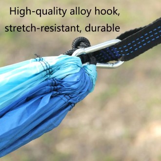 Outdoor Hammock Nylon Parachute Cloth Travel Camping Swing, Style: 3m x 2m (Red+Sky Blue)