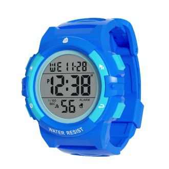 SPOVAN K01 Men Children LED Luminous Waterproof Electronic Sports Watch(Blue)