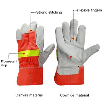 A2604 Cowhide Firefighting Gloves Gardening Protection Labor Welding Gloves