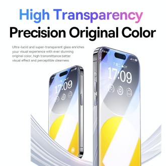 For iPhone 15 Baseus Diamond Series Full-coverage HD Tempered Glass Film