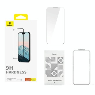 For iPhone 15 Baseus Diamond Series Full-coverage HD Tempered Glass Film