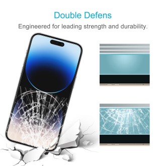 For iPhone 14 Pro 0.26mm 9H 2.5D High Aluminum Tempered Glass Film