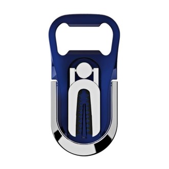 Multifunction Car Air Vent Phone Holder Finger Ring Phone Bracket Bottle Opener(Blue)