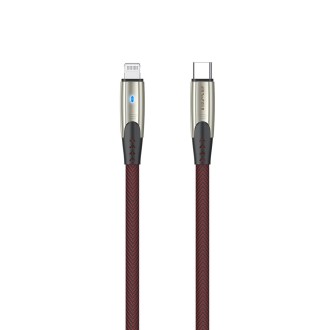 awei CL-119L Type-C / USB-C to 8 Pin Nylon Braid Fast Charging Cable, Length: 1m(Red)