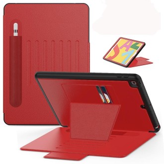 For iPad 10.2 Multifunctional Tablet PC Protective Leather Case with Bracket & Card Slots & Pen Slot & Wake-up / Sleep Function(