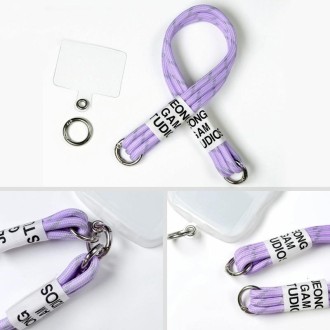 imak Short Style Phone Anti-Lost Lanyard(Purple)