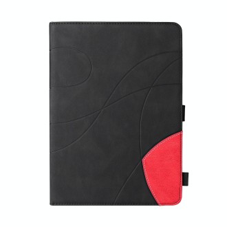 Dual-color Splicing Horizontal Flip PU Leather Case with Holder & Card Slots & Sleep / Wake-up Function For iPad 9.7 (2018/2017)