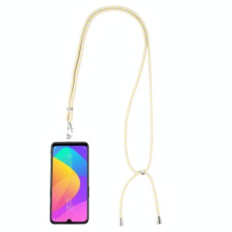 Universal Mixed Color Mobile Phone Lanyard(Yellow Beige)