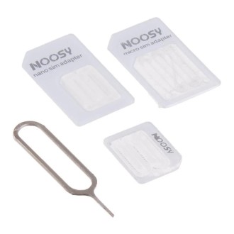 4 in 1 (Nano SIM to Micro SIM Card+ Micro SIM to Standard Card + Nano SIM to Standard Card + Sim Card Tray Holder Eject Pin Key 