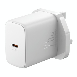 JOYROOM JR-TCF11 25W USB-C / Type-C Port Fast Charger, Specification:UK Plug(White)