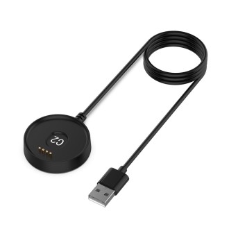 For Ticwatch C2 1m Charging Cable With Data Cable Function & With Voltage and Current Limiting Functions(Black)