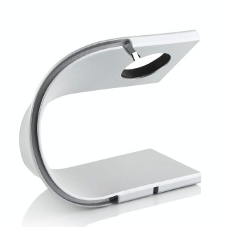 U Shape Aluminum Stand Charger Holder For Apple Watch 38mm / 42mm(Silver)