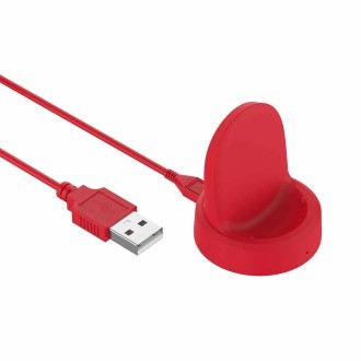 For Samsung Galaxy Watch5 / Watch5 Pro USB Vertical Magnetic Charger Holder(Red)