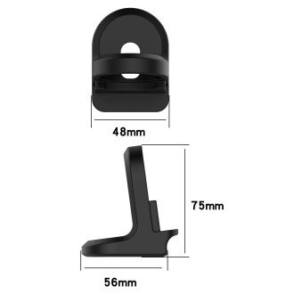 For Huawei Watch 3 / GT2 Pro / GT2 Pro ECG Universal Silicone Bracket Holder(Black)