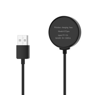 For Huawei Watch GT 2 Pro / GT 2 ECG USB Magnetic Charging Cable, Length: 1m, Style:One Piece(Black)