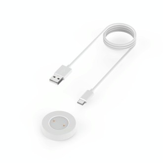 For Huawei Honor Watch GS Pro Smart Watch Portable Split Charger USB Charging Cable, Length:1m(White)