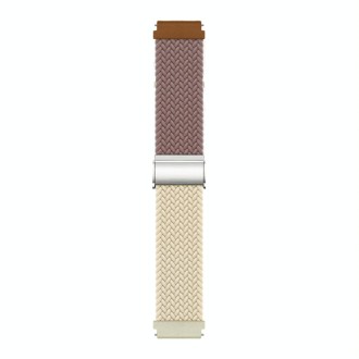 22mm Buckle Braided Nylon Watch Band(Smokey Purple Starlight)