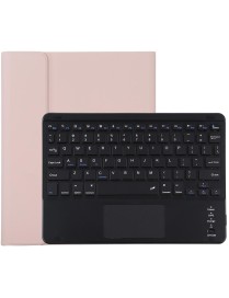 TG109BC Detachable Bluetooth Black Keyboard + Microfiber Leather Tablet Case for iPad Air 2020, with Touch Pad & Pen Slot & Hold