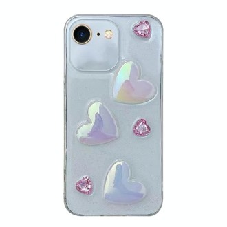 For iPhone SE 2022 / 2020 / 7/8 Love Epoxy TPU Phone Case(Pink)