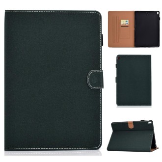 For iPad 10.2 2021 / 2020 / 2019 Solid Color Horizontal Flip Leather Case with Holder & Card Slots & Pen Slot & Sleep / Wake-up 