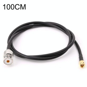 RG58 UHF Female to SMA Male Connecting Cable, Length: 100cm