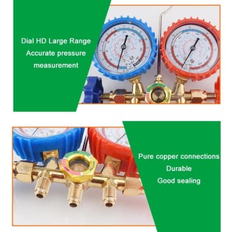 Car Air Conditioning Refrigeration Fluoridation Double Meter Valve(B)