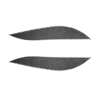 2 PCS / Set Carbon Fiber Car Lamp Eyebrow Decorative Sticker for Honda Civic 2001-2003, Drop Glue Version