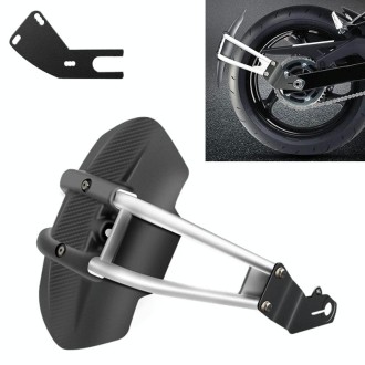 Motorcycle Stainless Steel Modified Rear Wheel Fender Dustproof Splash Flaps Mudguards Fender Guard, Style:C Style Foot