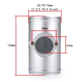 70mm XH-UN606 Car Modified Engine Air Flow Meter Flange Intake Sensor Base for Volkswagen / Nissan / Cadillac