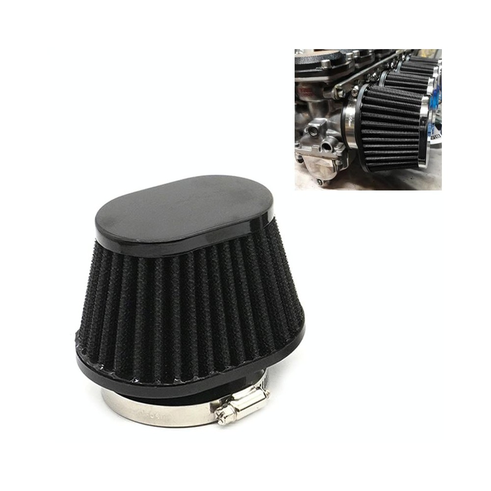 51mm XH-UN073 Mushroom Head Style Car Modified Air Filter Motorcycle Exhaust Filter(Black)