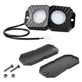 DC12-24V 18/27/36W 4 in 1 Dual-row RGB Mobile Phone Bluetooth APP Control Car Bottom Light / Chassis Light / Yacht Deck Light