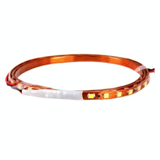 5 PCS Flow Style 45 LED 3528 SMD Waterproof Flexible Car Strip Light for Car Decoration, DC 12V, Length: 90cm(White Light)