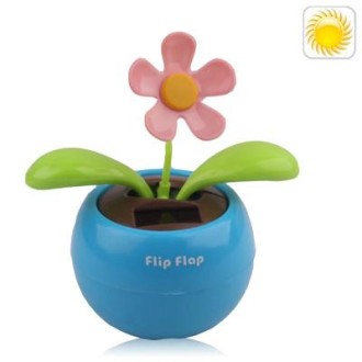 Solar Flip Flap Flower, Random Flower Color Delivery(Blue)