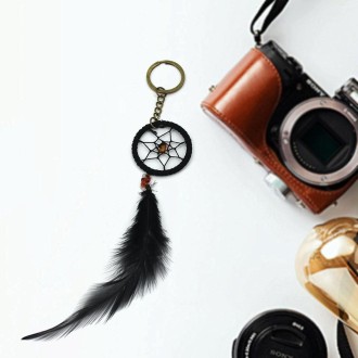 Feather Dreamcatcher Charm Keychain Car Pendant