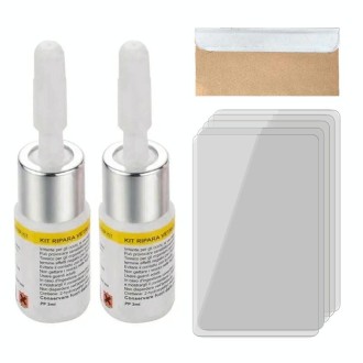 2 in 1 3ml Paintless Dent Removal Car Window Windshield Repair Fluid with Tool (White)