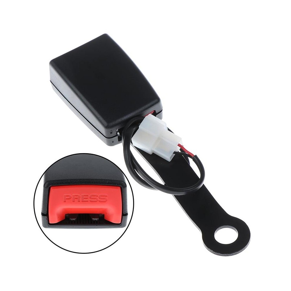 173mm Car Seat Belt Buckle Connector With Alarm Signal