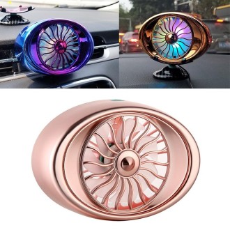 Car Vent Fan Multi-function USB Interface LED Lamp Portable Fan