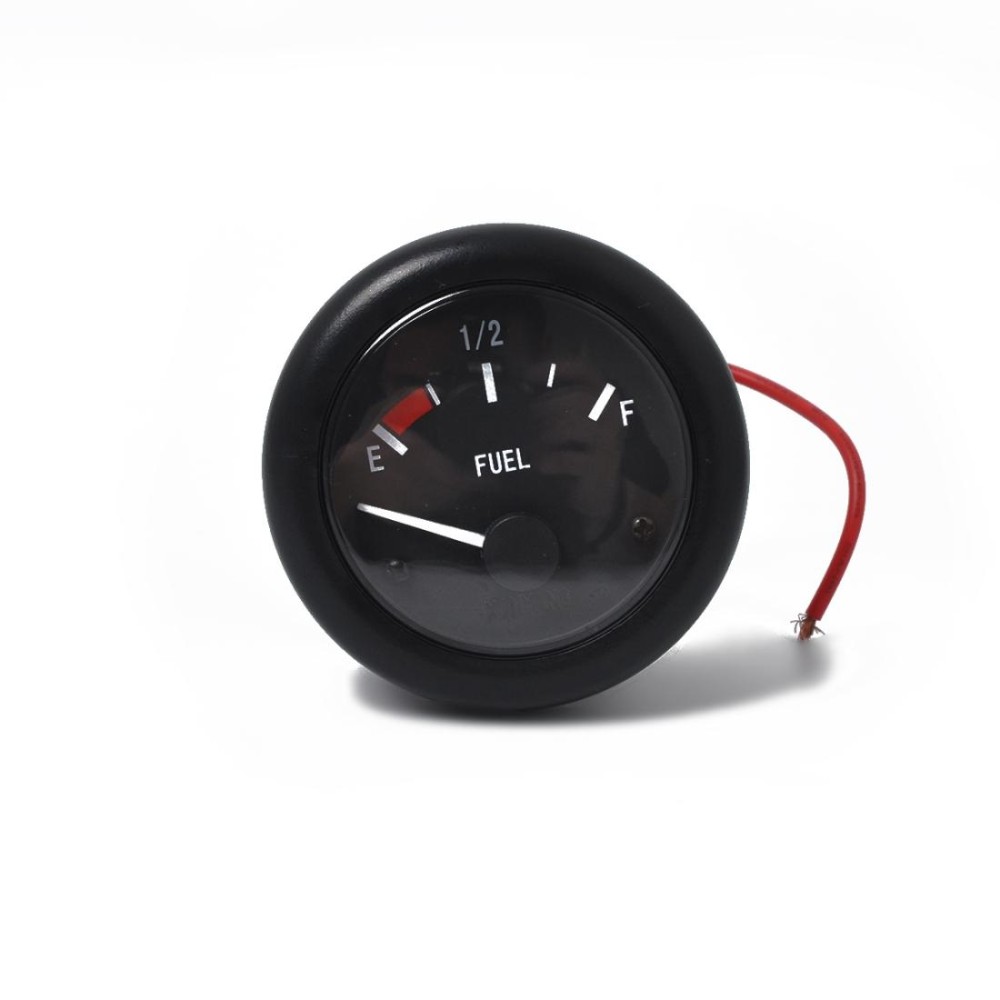 52mm 12V Marine Fuel Level Gauge + 350mm Fuel Level Sensor, with LED Light