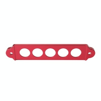 A8681-02 5-hole Car Aluminum Alloy Battery Mounting Bracket(Red)